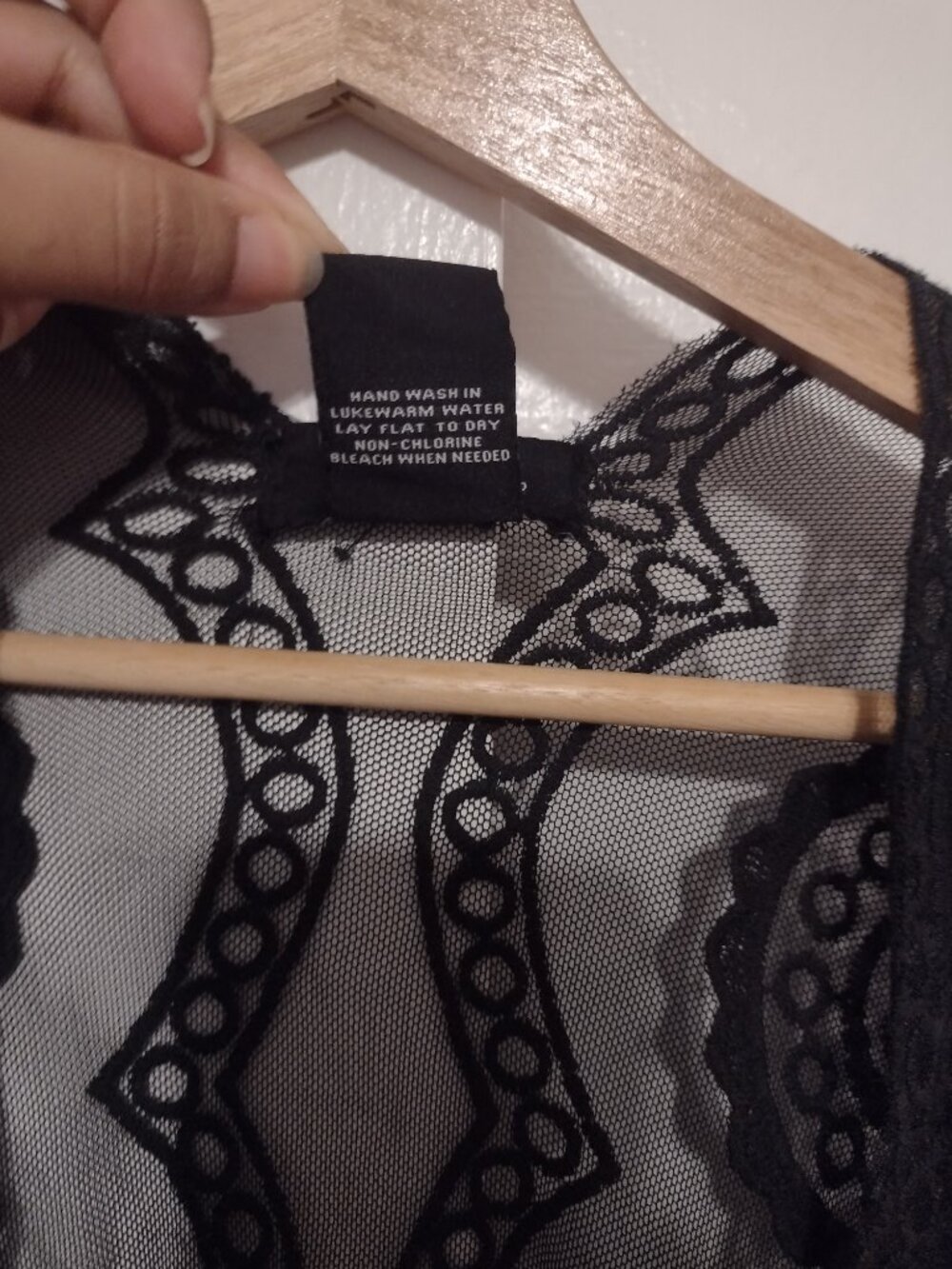Marcus Adler Black Cotton Lace Duster - Picture 4 of 7